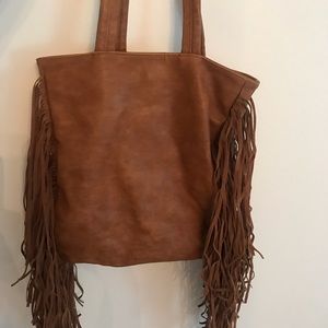 Faux leather Fringe Purse